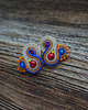 kolczyki soutache Małe etniczne kolczyki sutasz 1