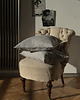 poduszki gładkie Poduszka z Miękkiego  Lnu Stonewashed - Light Grey 2