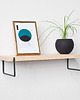 półki Nowoczesne półki ze stali i surowego drewna 8