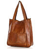 torby na ramię Torebka damska shopper A4 skóra naturalna - MARCO MAZZINI brąz camel 3