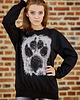 bluza z kapturem damska Bluza marki UNDERWORLD unisex Animal footprint 1