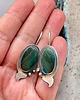 kolczyki wire wrapping Stylowe z chryzokolą 1