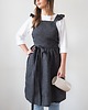 fartuchy kuchenne Lniany fartuszek retro CHARCOAL 1