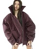 kurtki damskie Kurtka typu bomber oversize burgundowy 8