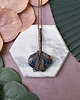 wisiory Miedziany wisiorek wire wrapping z sodalitem #444 1
