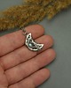 wisiory Wisiorek księżyc labradoryt wire wrapping 3