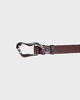 paski damskie Pasek FLOWING patinated silver brown leather 1
