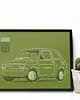 plakaty Plakat "Fiat 126p - czerwony" 4