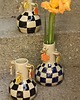 wazony Wazon w kratkę z zawieszkami. Ceramiczny wazon ręcznie robiony 5