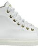 sneakersy damskie Sneakersy skórzane suwak + sznurówki  (6203) 3