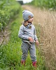 czapki dziecięce Czapka z kominem dziecięca wiosenna - szary 1