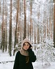 czapki damskie PUSZCZYK - Puchaty Kaptur Balaklava  Wełna Merino z Bawełna Beżowy 2
