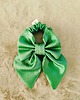 gumki do włosów Gumka jedwabna, scrunchie, frotka z kokardą królowa szmaragdów 1