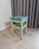 stołki Własnoręcznie malowany handmade taboret w pastelowych kolorach art deco 8