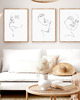 plakaty PLAKATY twarz zarys kobieta line art do sypialni 1