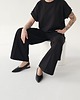 spodnie dresowe damskie Spodnie z dzianiny z szerokimi nogawkami wide leg 1