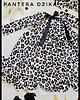 sukienki dla dziewczynki Sukienka Dresowa Pantera Dzika 5