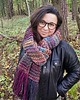 szale damskie MAXCOLOR duży szal "jagoda na słońcu" 4