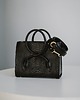 torebki do ręki BOW BAG - skórzana torebka - czarna tłoczona 8