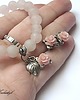 kolczyki wire wrapping Zamówienie :-) Pudrowe różyczki 4
