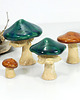 figurki i rzeźby Duży ceramiczny grzybek  ceramiczne - dekoracja półki, roślin 8