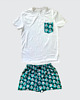 piżamy damskie Piżama Unisex bawełniana z myszką Mickey 4