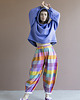 bluza z kapturem damska Bluza Oversize Fioletowa 1