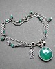 bransoletki srebrne Bransoleta szmaragdowa 2