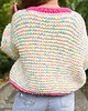 kardigany damskie Kardigan candy pastelowe kolor oversize 100% wełna handmade 2