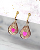 klipsy SWEET HEARTS SLICZNE KLIPSY z serduszkami w żywicy 1