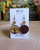 kolczyki drewniane Kolczyki malowane ręcznie boho 1