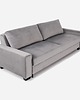 sofy i szezlongi Sofa REJKIAVIK srebrny welur, skandynawski design 4