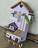 wieszaki Wieszak na klucze z domkami - lawendowe osiedle 2