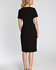 sukienki midi damskie Dopasowana sukienka-czarna(M-234) 1