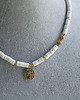 chokery Naszyjnik choker na lato z palmą i muszelkami 2