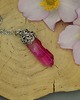 wisiory Wisiorek talizman różowy kryształ górski wire wrapping 6