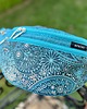 saszetka nerka Nerka XL Paisley ciemny turkus / granatowa + miniportfel gratis 3