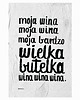 plakaty Plakat MOJA WINA grafika 48x68cm offset czarno biały dla niej 5
