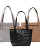 torby na ramię Torba Shopper czarna/beż skóra wegańska TP 2008 4