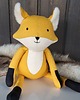 misie i maskotki LIS lisek 44cm lalka kolekcjonerska z personalizacją haft 4