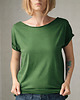 t-shirt damskie Butelkowy Zgaszony Oversize Bez Nadruku 1