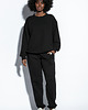 bluza bez kaptura damska Bluza damska crewneck F1809 black 2