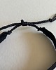 bransoletki na sznurku Tkana bransoletka unisex - czarna 2