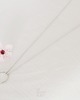 naszyjniki - inne Rhodium Plated Circle Necklace 3