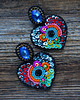kolczyki soutache Kolekcja Frida - kolczyki kolorowe serca 2
