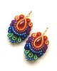 kolczyki soutache Sutaszowe kolczyki MONSANTO 2