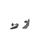 kolczyki srebrne Kolczyki srebrne ONE EDGE flexed / satin BLACK earrings 2