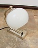 lampy stołowe Lampka Art Deco lata 40.  mosiądz niklowany + szkło  E27  vintage 2