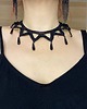 chokery Koronkowy choker czarny jak skrzydła kruka 4