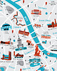plakaty Warszawa Mapa plakat 50x70 cm 2